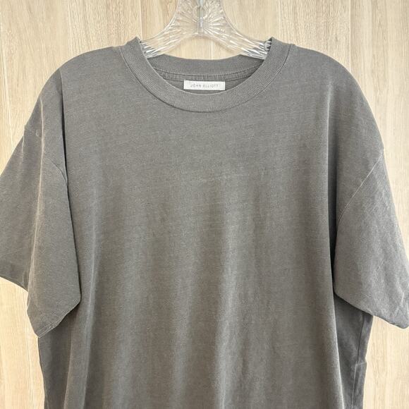 John Elliott T Shirt Men’s 1 Small Oversized Washed Gray Relaxed Short Sleeve - Picture 7 of 15